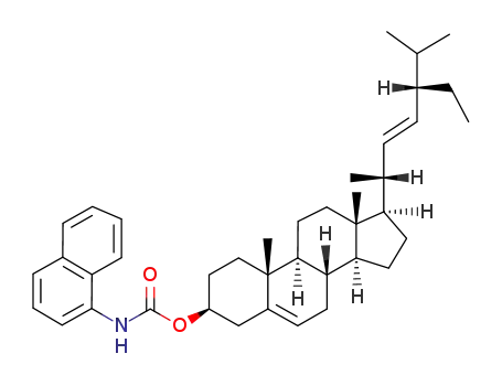 [(3S,8S,9S,10R,13R,14S,17R)-17-[(E,2R,5S)-5-ethyl-6-methylhept-3-en-2-yl]-10,13-dimethyl-2,3,4,7,8,9,11,12,14,15,16,17-dodecahydro-1H-cyclopenta[a]phenanthren-3-yl] N-naphthalen-1-ylcarbamate