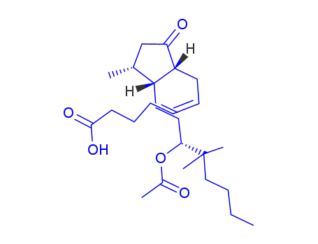 Molecular Structure of 81397-66-2 ((5Z,11alpha,13E,15R)-15-(Acetyloxy)-11,16,16-tri- methyl-9-oxoprosta-5,13-dien-1-oic acid)