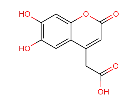 Molecular Structure of 88404-14-2 (6,7-DIHYDROXYCOUMARIN-4-ACETIC ACID)