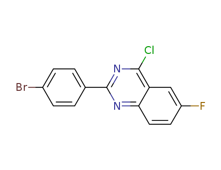 2-(4-BROMO-PHENYL)-4-CHLORO-6-FLUORO-QUINAZOLINE