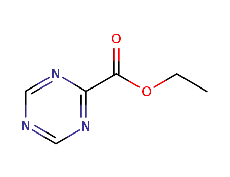Molecular Structure of 81840-52-0 (1,3,5-Triazine-2-carboxylicacid,ethylester(9CI))