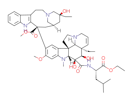 Molecular Structure of 81571-25-7 (Ethyl N-(O-4-deacetyl-vinblasin-23-oyl)-L-leucinate)