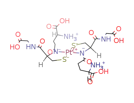 Molecular Structure of 81998-39-2 (bis(glutathionato)platinum(II))