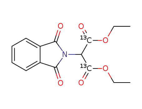 Molecular Structure of 88596-93-4 (DIETHYL 2-PHTHALIMIDOMALONATE-2-13C)