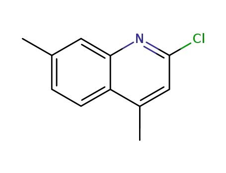 Molecular Structure of 88499-92-7 (2-CHLORO-4,7-DIMETHYLQUINOLINE)