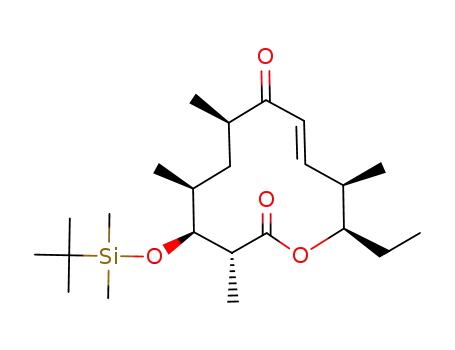 <3R-(3R*,4S*,5S*,7R*,9E,11R*,12R*)>-4-<<(1,1-dimethylethyl)dimethylsilyl>oxy>-12-ethyl-3,5,7,11-tetramethyl-1-oxacyclododec-9-ene-2,8-dione