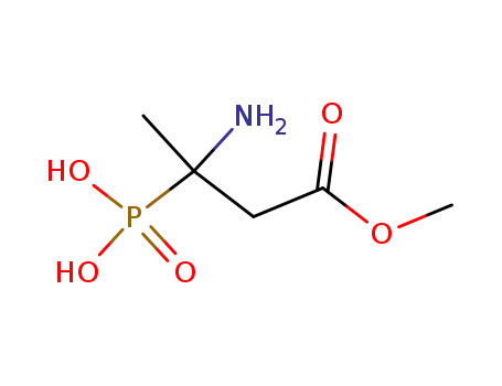 Molecular Structure of 81746-53-4 ((1-amino-3-methoxy-1-methyl-3-oxopropyl)phosphonic acid)