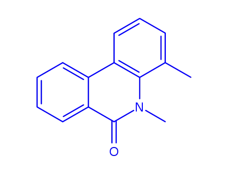 Molecular Structure of 816418-36-7 (6(5H)-Phenanthridinone,4,5-dimethyl-(9CI))