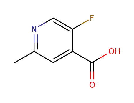 Molecular Structure of 885588-17-0 (5-fluoro-2-Methyl-4-Pyridinecarboxylic acid)