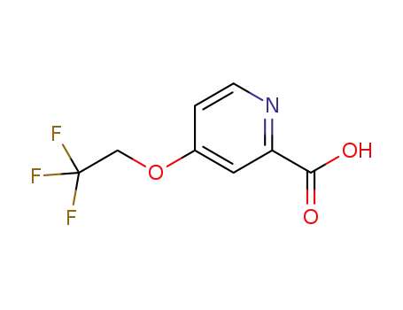 Molecular Structure of 886372-43-6 (4-(2,2,2-TRIFLUORO-ETHOXY)-PYRIDINE-2-CARBOXYLIC ACID)