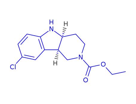 8-CHLORO-1,3,4,4A,5,9B-HEXAHYDRO-PYRIDO[4,3-B]INDOLE-2-CARBOXYLIC ACID 에틸 에스테르