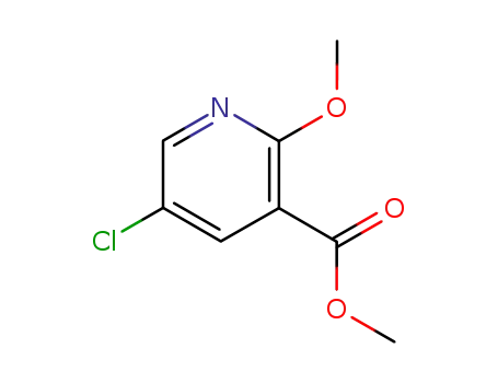 Molecular Structure of 82060-51-3 (Methyl 5-chloro-2-methoxynicotinate)