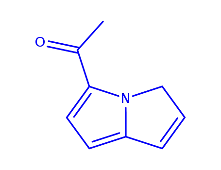Molecular Structure of 82215-49-4 (Ethanone, 1-(3H-pyrrolizin-5-yl)- (9CI))