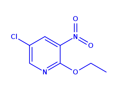 Molecular Structure of 886373-32-6 (5-Chloro-2-ethoxy-3-nitropyridine)