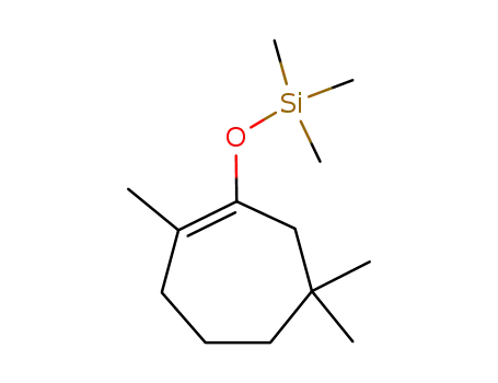 Molecular Structure of 124355-82-4 (2,6,6-trimethyl-1-((trimethylsilyl)oxy)cycloheptene)