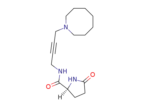2-Pyrrolidinecarboxamide, N-(4-hexahydro-1(2H)-azocinyl)-2-butynyl-5-oxo-, (S)-