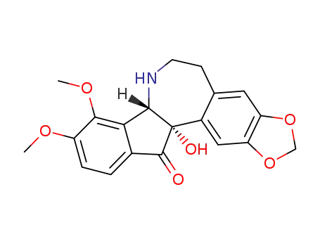 rel-(8R,14R)-5,6,7,8,13,14-hexahydro-14-hydroxy-9,10-dimethoxy-2,3-methylenedioxybenz<d>indeno<1,2-b>azepin-13-one