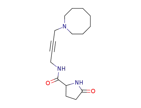 (+-)-N-(4-Hexahydro-1(2H)-azocinyl)-2-butynyl-5-oxo-2-pyrrolidinecarboxamide