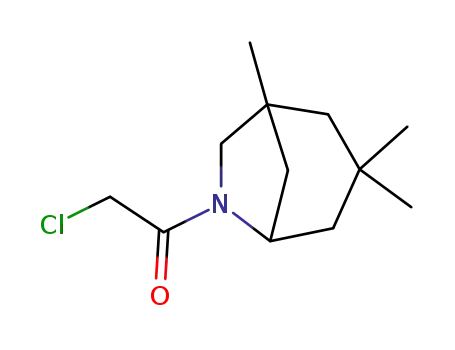 Molecular Structure of 88502-86-7 (6-Azabicyclo[3.2.1]octane, 6-(chloroacetyl)-1,3,3-trimethyl- (9CI))