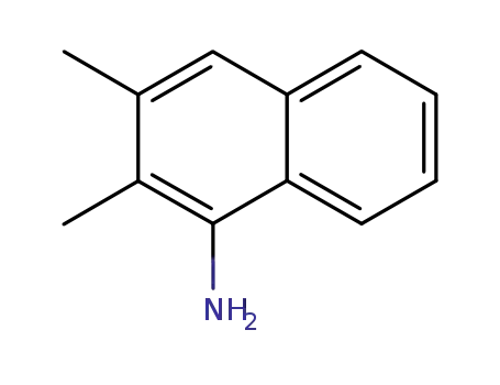 Molecular Structure of 81824-67-1 (1-Naphthalenamine,2,3-dimethyl-(9CI))