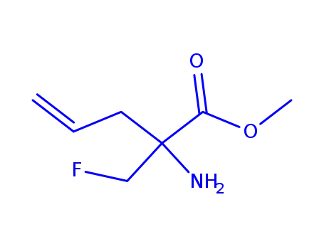 Molecular Structure of 82212-73-5 (4-Pentenoic  acid,  2-amino-2-(fluoromethyl)-,  methyl  ester)