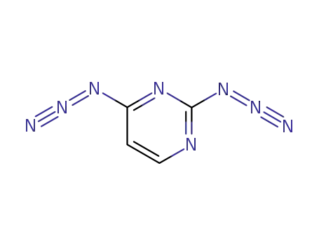 Molecular Structure of 81686-10-4 (2,4-diazidopyrimidine)