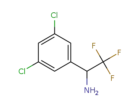 Molecular Structure of 886369-77-3 (1-(3,5-DICHLORO-PHENYL)-2,2,2-TRIFLUORO-ETHYLAMINE)