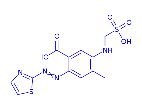 Molecular Structure of 82138-69-0 (4-METHYL-5-(SULFOMETHYLAMINO)-2-(2-THIAZ)