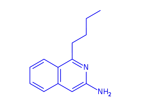 Molecular Structure of 82117-28-0 (1-BUTYL-ISOQUINOLIN-3-YLAMINE)