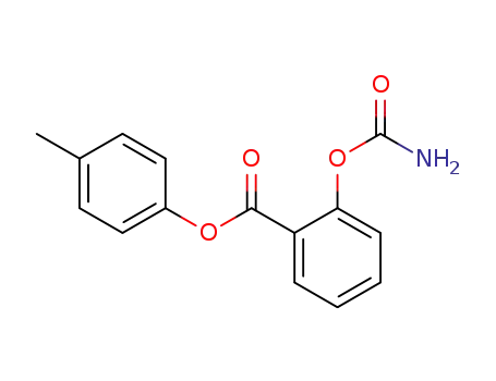 Benzoic acid, 2-((aminocarbonyl)oxy)-, 4-methylphenyl ester