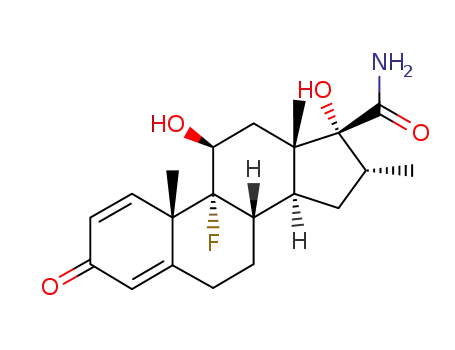 Molecular Structure of 82137-90-4 (Dexamethasone-17-carboxamide)
