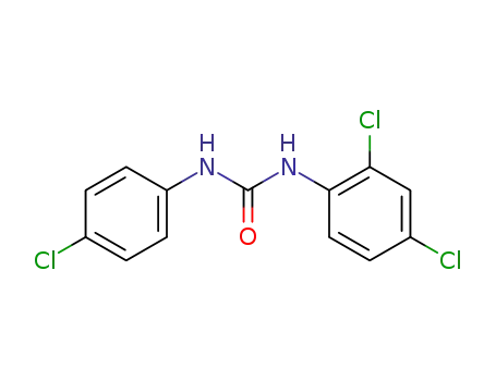Molecular Structure of 82200-77-9 (Urea, N-(4-chlorophenyl)-N'-(2,4-dichlorophenyl)-)