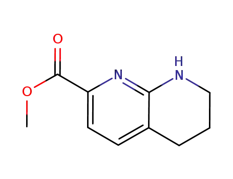 Molecular Structure of 924279-01-6 (Methyl 5,6,7,8-tetrahydro-1,8-naphthyridine-2-carboxylate)