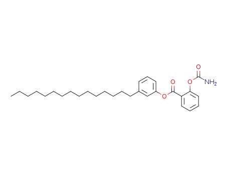Molecular Structure of 88599-34-2 (3-pentadecylphenyl 2-(carbamoyloxy)benzoate)