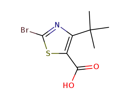 Molecular Structure of 81569-33-7 (2-BroMo-4-(tert-butyl)thiazole-5-carboxylic acid)