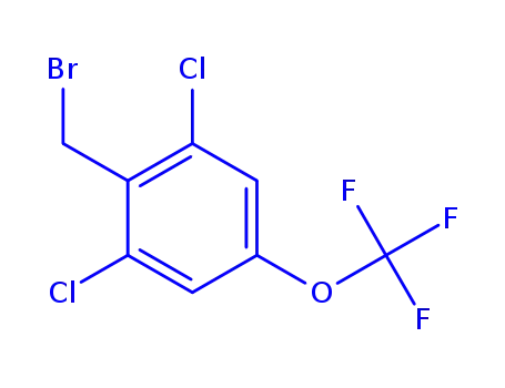 Molecular Structure of 886503-08-8 (2,6-DICHLORO-4-(TRIFLUOROMETHOXY)BENZYL BROMIDE)