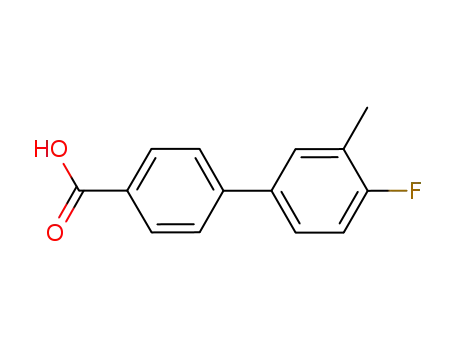 Molecular Structure of 885964-08-9 (4-(2-Chloro-3-methylphenyl)benzoic acid)