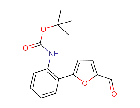 [2-(5-FORMYL-FURAN-2-YL)-페닐]-탄산 tert-부틸 에스테르