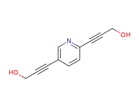 Molecular Structure of 820965-58-0 (3,3'-(2,5-pyridinediyl)bis-2-propyn-1-ol)