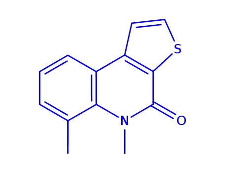 Molecular Structure of 816418-40-3 (Thieno[2,3-c]quinolin-4(5H)-one, 5,6-dimethyl- (9CI))