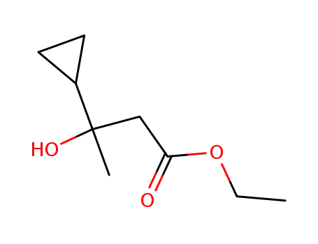 Molecular Structure of 938-14-7 (ethyl 3-cyclopropyl-3-hydroxybutanoate)