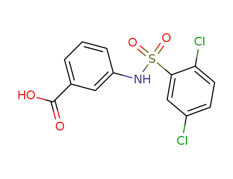 Molecular Structure of 88522-30-9 (3-(2,5-DICHLORO-BENZENESULFONYLAMINO)-BENZOIC ACID)