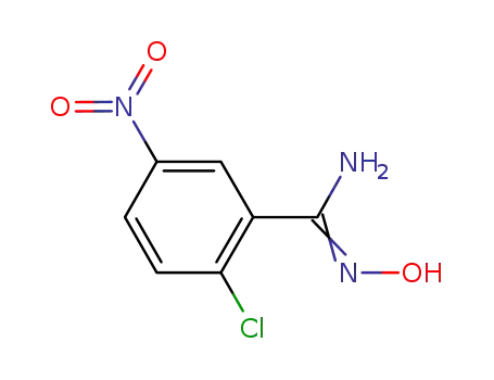 Molecular Structure of 886365-81-7 (2-CHLORO-5-NITROBENZAMIDE OXIME)