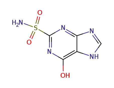 Molecular Structure of 88511-81-3 (6-oxo-5,6-dihydro-3H-purine-2-sulfonamide)