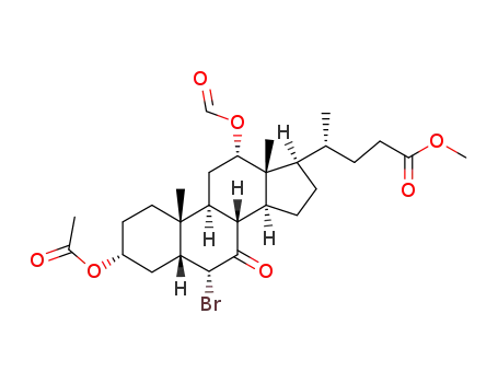 methyl 3α-acetoxy-6α-bromo-12α-formyloxy-7-oxo-5β-cholanoate