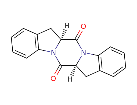 Molecular Structure of 104321-36-0 ((6aS-cis)-6a,7,13a,14-tetrahydropyrazino<1,2-a:4,5-a'>diindole-6,13-dione)