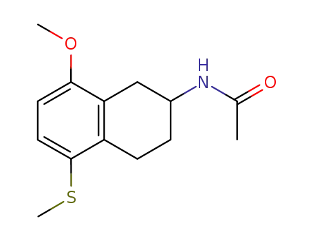 N-<1,2,3,4-tetrahydro-8-methoxy-5-(methylthio)-2-naphthalenyl>acetamide
