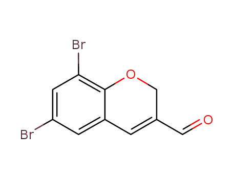 Molecular Structure of 885271-27-2 (6,8-DIBROMO-2H-CHROMENE-3-CARBALDEHYDE)