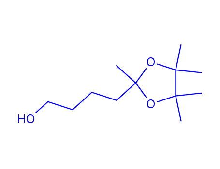 Molecular Structure of 817160-83-1 (1,3-Dioxolane-2-butanol,2,4,4,5,5-pentamethyl-(9CI))