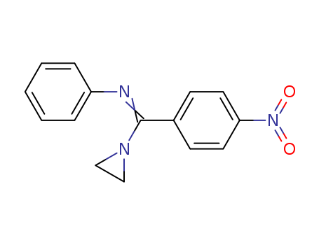 1-aziridin-1-yl-1-(4-nitrophenyl)-N-phenyl-methanimine cas  81636-73-9